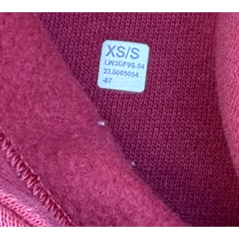 Lululemon Womens Scuba Oversized Half Zip Cropped Hoodie Magenta Smoke Gold XS/S - Picture 5 of 9